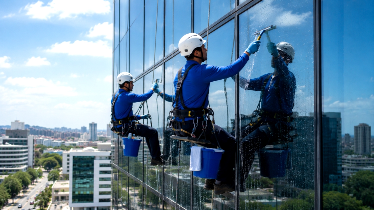 Building Exterior, High-Rise Window & Wall Cleaning Services